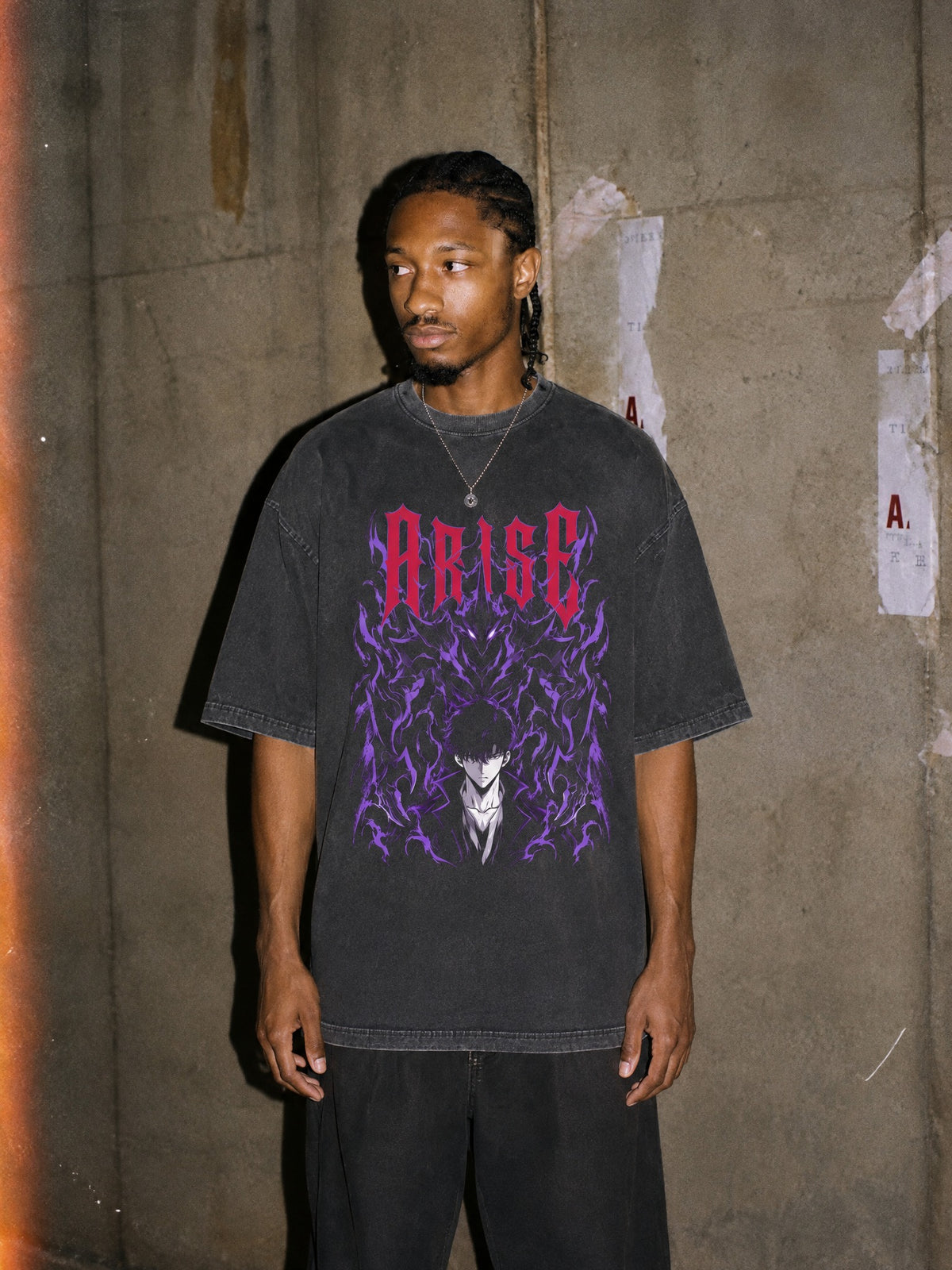 SOLO-LVL ✦ Arise Legion Vintage Tee by Torazen, worn on model