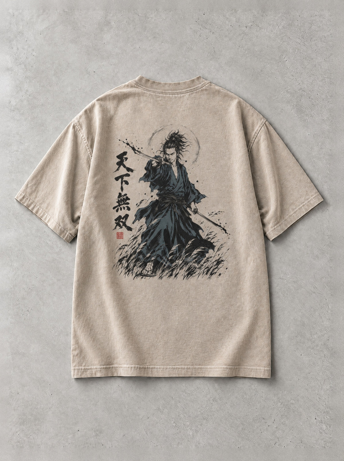 Unrivaled Under Heaven Vintage Tee - Vagabond-inspired design by Torazen, back view
