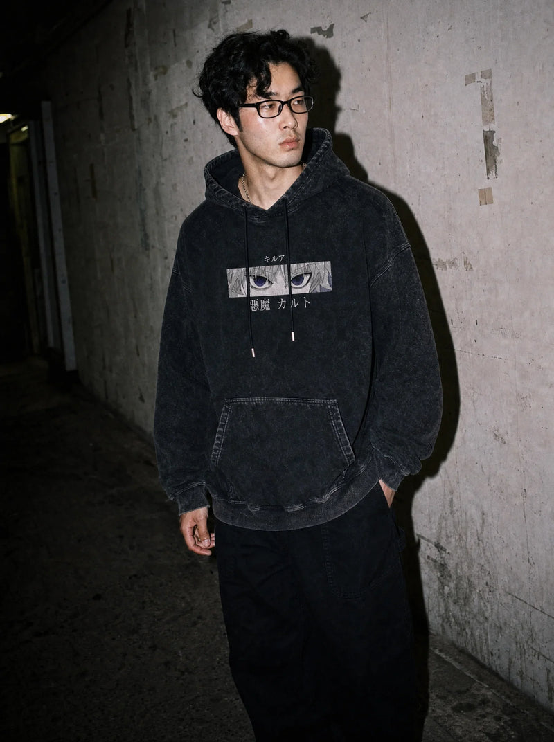 Godspeed Eyes Vintage Hoodie - Hunter x Hunter-inspired design by Torazen